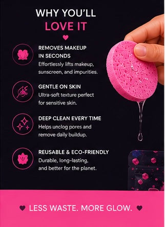 Pink Zugar Exfoliation Sponge