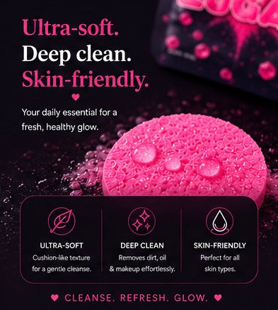 Pink Zugar Exfoliation Sponge