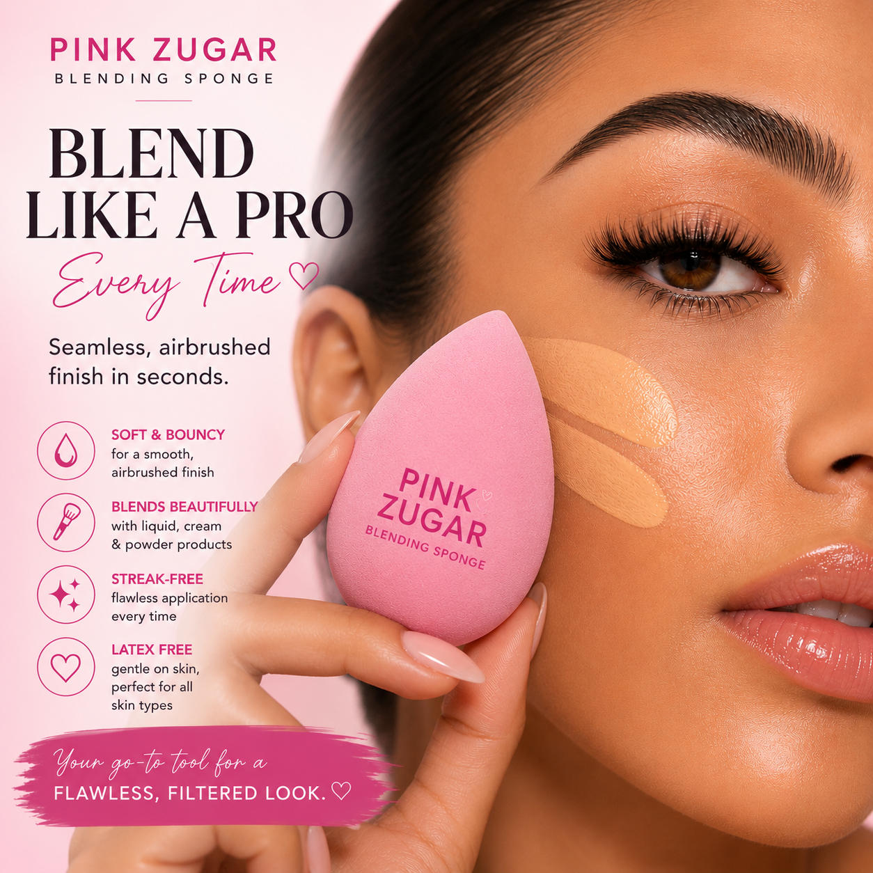 Pink Zugar Beauty Sponge