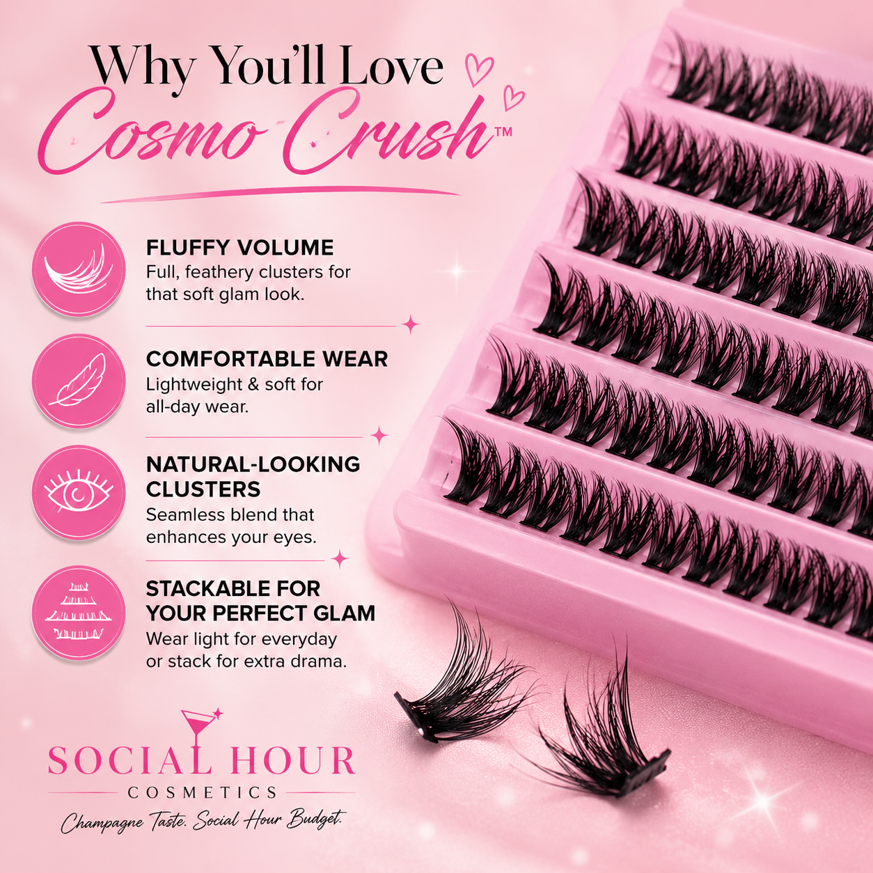 Cosmo Crush Lash Clusters