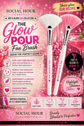 Glow Pour Fan Brush - Social Hour